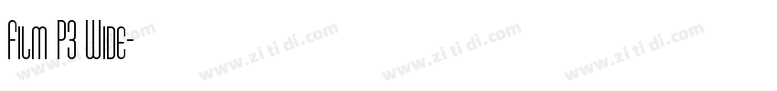 Film P3 Wide字体转换